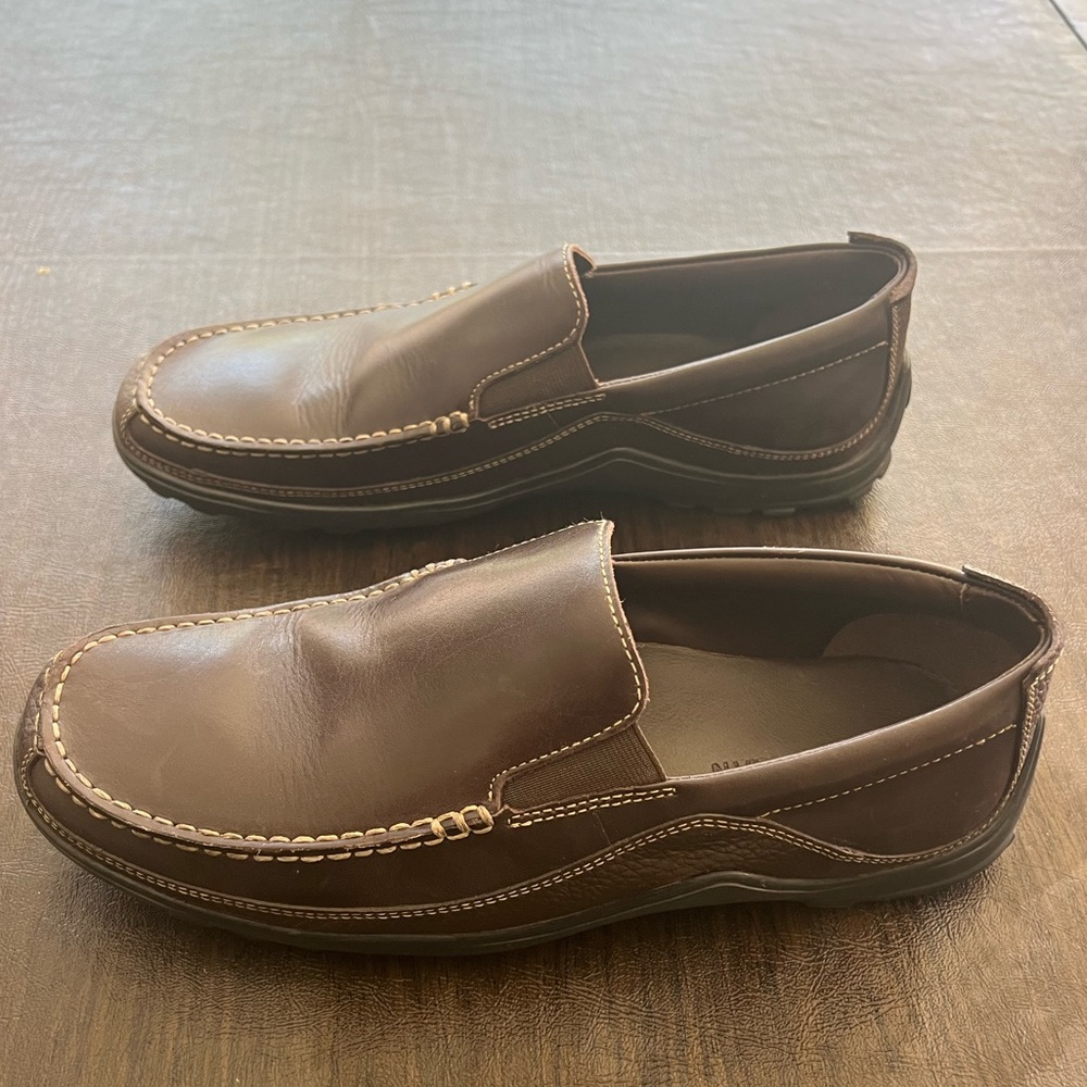 Cole Haan TUCKER C04059 Slip On Leather Loafers Brown Size 7.5 Men’s